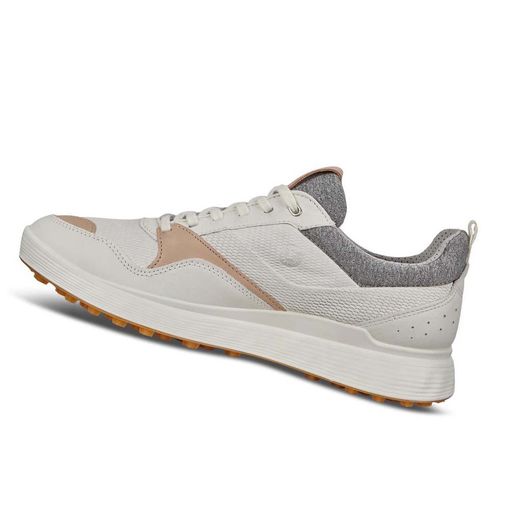 Férfi Ecco Spikeless S-casual Golf Cipő Fehér | HU 557WNB